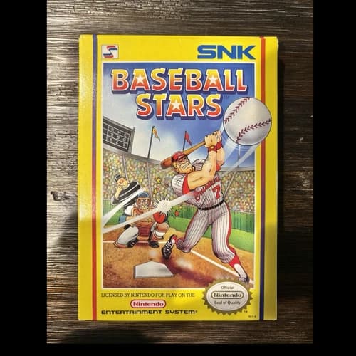 SNK Baseball Stars Nintendo NES Complete in Box (1989)