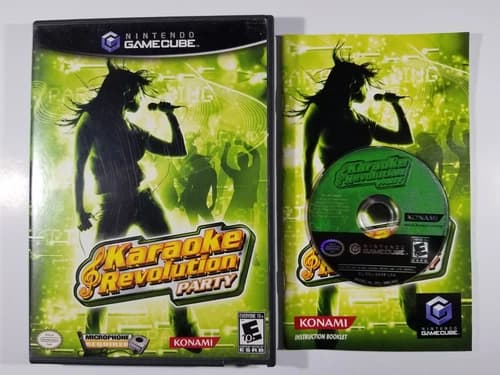 ¤ Karaoke Revolution Party ¤ Game Complete Good! Nintendo Gamecube Work Great