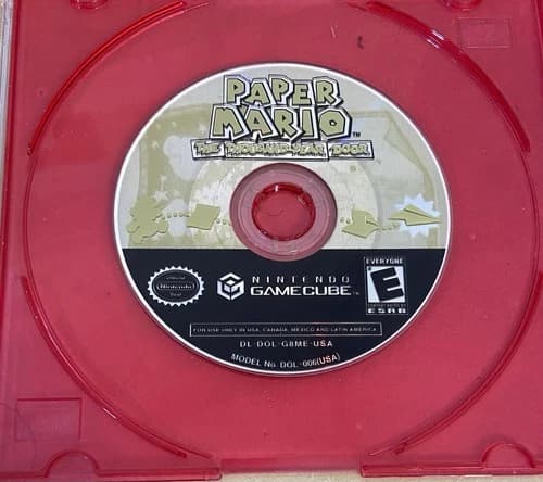 Paper Mario The Thousand-Year Door (Nintendo Gamecube) Disc Only