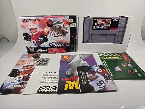 NFL Quarterback Club 96 (Super Nintendo SNES) Complete CIB - Tested & Working!