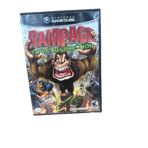 Rampage Total Destruction GameCube Nintendo Complete In Box w/ Manual CIB Tested