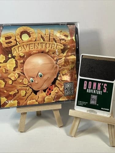Bonk’s Adventure TurboGrafx-16 CIB Authentic NEC Hudson HuCARD