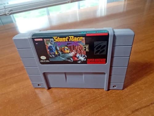 Stunt Race FX (Super Nintendo SNES, 1994) *TESTED*