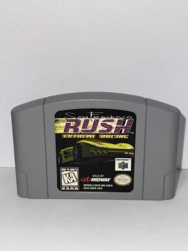 San Francisco Rush Extreme Racing Nintendo 64 N64 Authentic Tested & Working