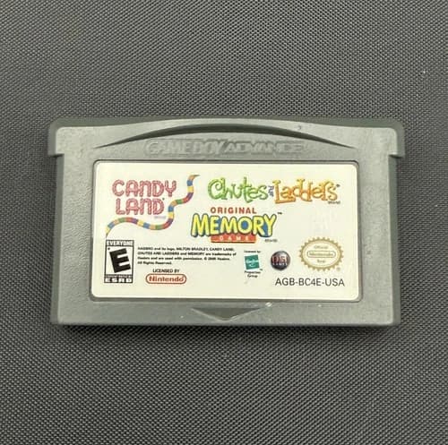 Candy Land/Chutes and Ladders/Memory (Nintendo Game Boy Advance, 2005) Tested!
