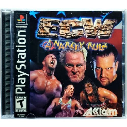 ECW Anarchy Rulz - Sony Playstation PS1 Tested 1Y Guarantee