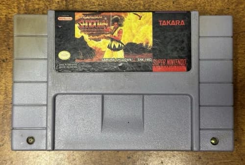 Samurai Shodown (Super Nintendo 1994 SNES) Authentic Cartridge Tested!