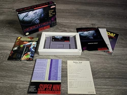 Robotrek SNES CIB Complete in Box Super Nintendo RPG Posters Tested Rare