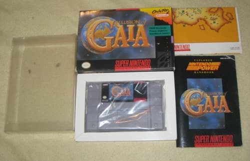Illusion of Gaia Complete for Super Nintendo. Authentic.Clean/Tested. SNES. RPG