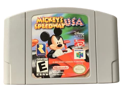 Mickey's Speedway USA N64 Authentic Tested Working Nintendo 64
