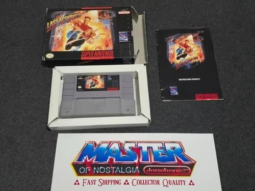SNES LAST ACTION HERO Complete CIB Box Game Super Nintendo ARNOLD Movie