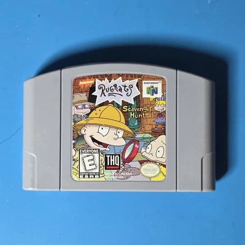 Rugrats: Scavenger Hunt (Nintendo 64, N64, 1999) Authentic & Tested Cartridge