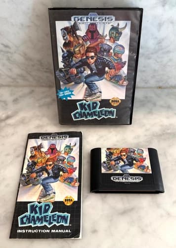 Kid Chameleon (Sega Genesis, 1992) CIB Complete w/Manual - Tested