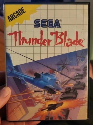 Sega Thunder Blade Master System 1988 Complete