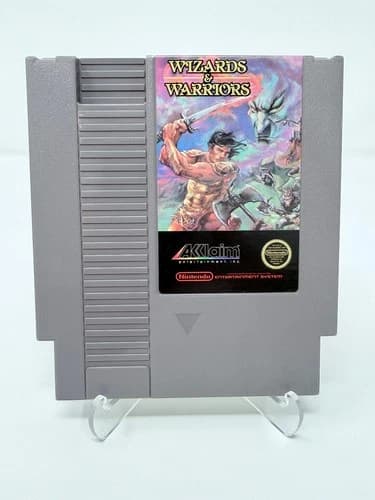 Wizards & Warriors (Nintendo Entertainment System, NES , 1987) TESTED & WORKS