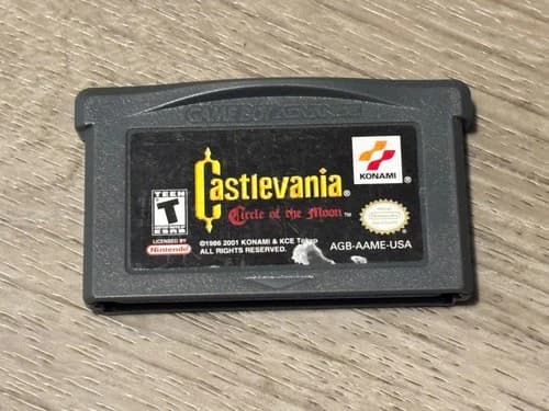 Castlevania Circle of the Moon Nintendo Game Boy Advance GBA Tested Authentic