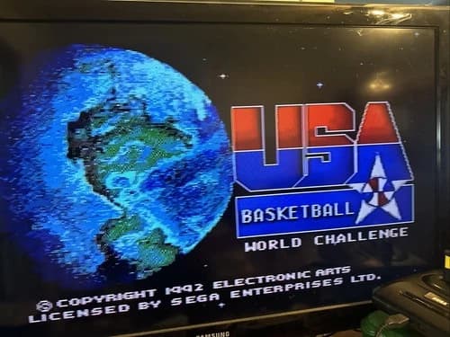 Team USA Basketball (Sega Genesis, 1992) Tested. Authentic.