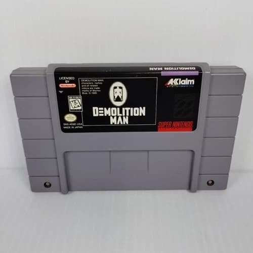Demolition Man (Super Nintendo SNES) Cart Only - Tested - Free Shipping