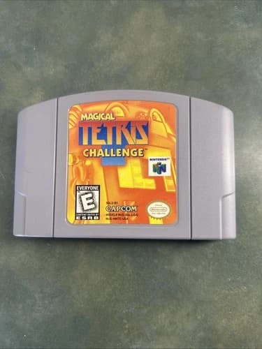 Nintendo 64 Magical Tetris Challenge N64 1997 Capcom Tested Working Authentic
