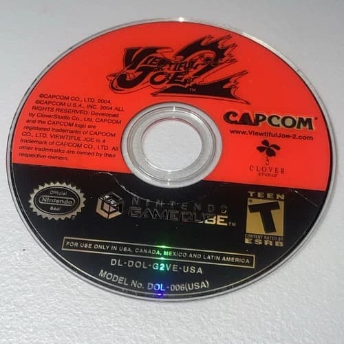 Viewtiful Joe 2 (Nintendo GameCube, 2004) Loose Disc Only Tested & Working
