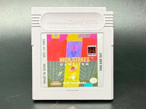 High Stakes Gambling (Nintendo Game Boy) *AUTHENTIC - GAME ONLY*