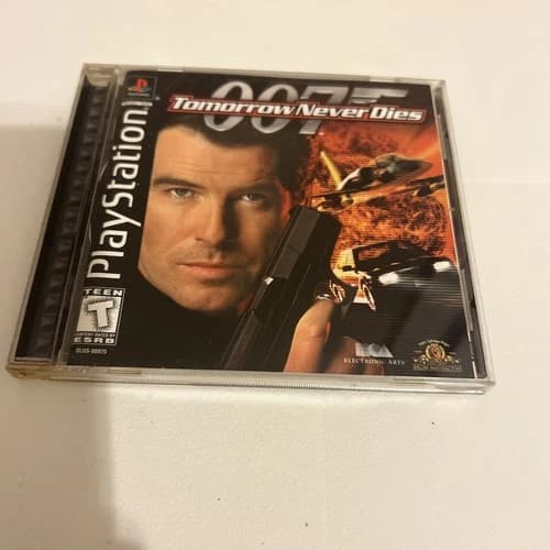 PS1 PlayStation James Bond 007 Tomorrow Never Dies COMPLETE BLACK LABEL COPY