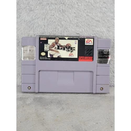 NBA Live 97 Nintendo SNES Super Nintendo Game Cartridge SNS-A7LE-USA EA Sports