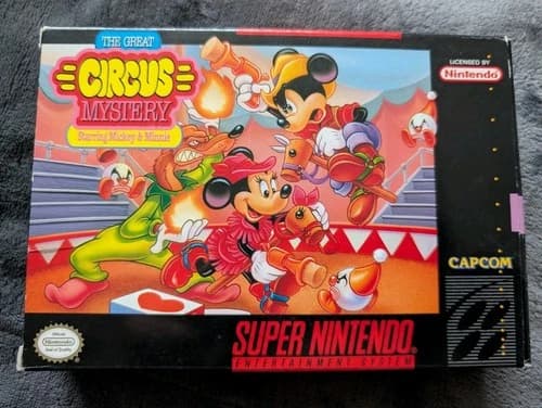 Great Circus Mystery Starring Mickey and Minnie (Snes) Game Box Manual