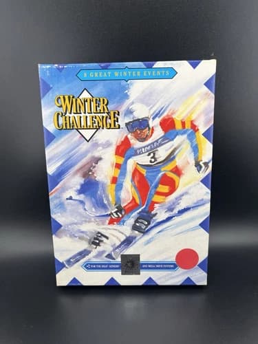 Winter Challenge (Sega Genesis, 1992) Cib control card and manual. Tested