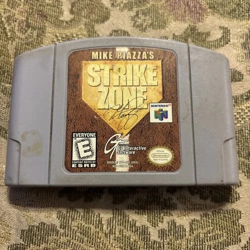 Mike Piazza's Strike Zone Nintendo 64 (N64, 1998) Authentic Tested Works Great
