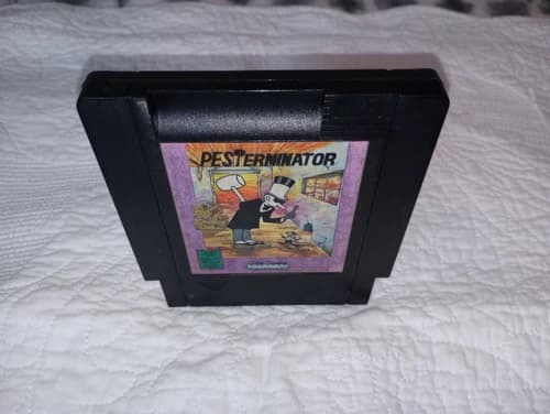 Pesterminator for Nintendo Nes Black Cartridge Rare!
