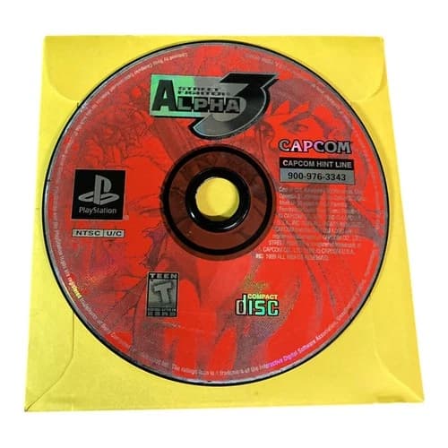 Sony PlayStation 1 PS1 Disc Only Tested Street Fighter Alpha 3 BL
