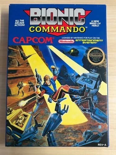 Bionic Commando (Nintendo Entertainment System NES, 1988) Complete