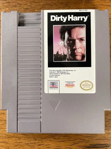 Dirty Harry NES Nintendo Entertainment System Authentic Tested Minty!