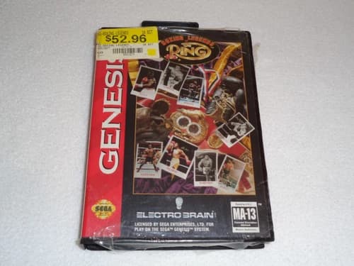 Boxing Legends of The Ring Sega Genesis Plastic Unused Game