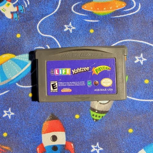 Game of Life/Yahtzee/Payday (Game Boy Advance GBA) Tested