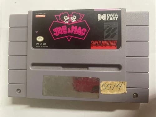 Joe & Mac Super Nintendo Entertainment System Game “Data east” Rare? Vintage?