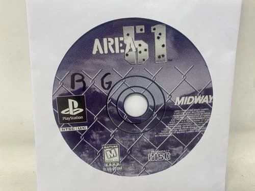 Sony PlayStation Ps1 Game - Area 51 - Disc Only Tested & Works