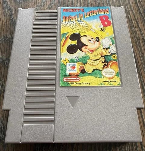 Mickey’s Safari in Letterland CART ONLY (Nintendo, NES 1993) Combine Shipping