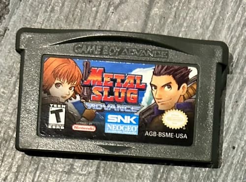 Metal Slug Advance (Nintendo Game Boy Advance, 2004) GBA Authentic Cart Rare
