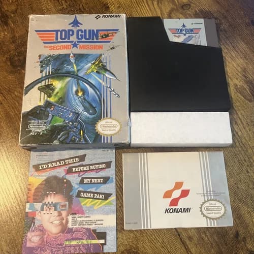Top Gun: The Second Mission (Nintendo Entertainment System, 1990) Complete Box