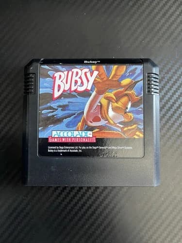 Bubsy in Claws Encounters of the Furred Kind (Sega Genesis, 1993) Cart Only