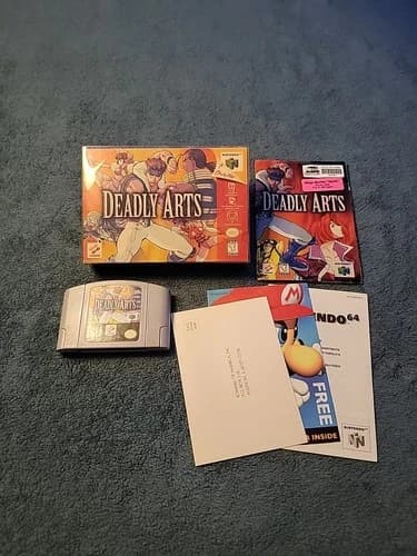 Deadly Arts (Nintendo 64 N64) Complete in Box w/ Reg Card CIB