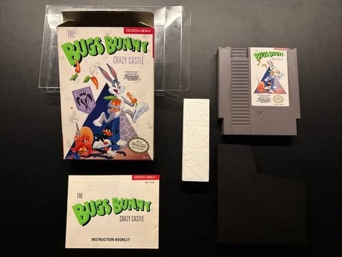 The Bugs Bunny Crazy Castle (Nintendo NES, 1989) Complete CIB