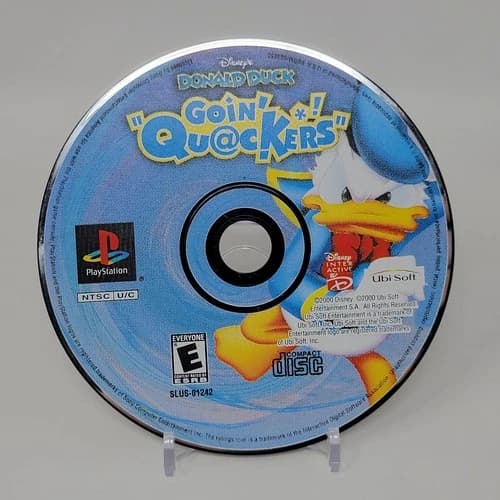 Donald Duck Goin Quackers PlayStation PS1 Game DISC ONLY Tested Working Disney