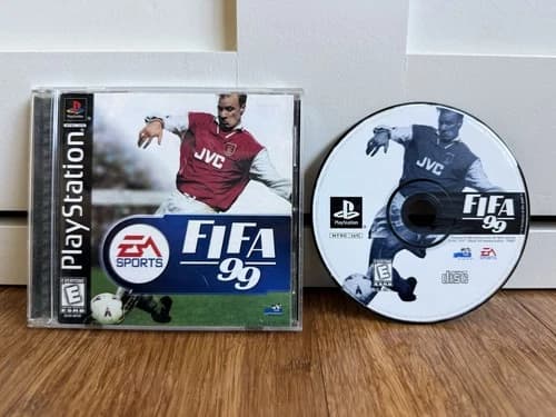 FIFA 99 PlayStation PS1 • Black Label • CIB Complete w/ Reg Card • SLUS-00782
