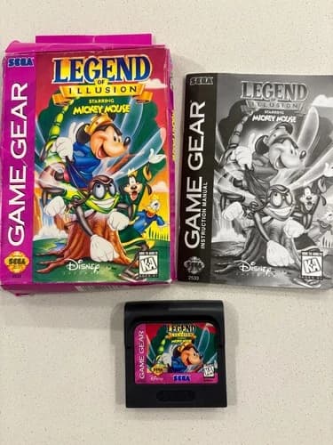 Legend of Illusion Starring Mickey Mouse (Sega Game Gear) w/ Box manual