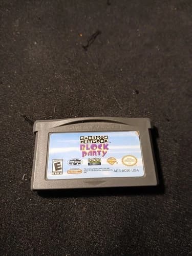 Cartoon Network Block Party GBA Game Boy Advance Tested Authentic Working