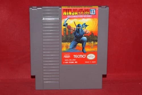 Ninja Gaiden III 3: The Ancient Ship of Doom (NES 1991) Authentic Game Cartridge