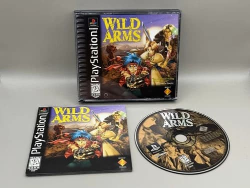 Wild Arms (Sony PlayStation PS1, 1997) Complete w/ Manual - CIB - Tested - Clean